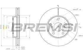 Bremsi CD8653V - DISCO DE FRENO | BRAKE DISCS