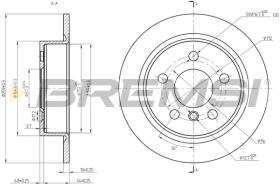 Bremsi CD8656S - DISCO DE FRENO | BRAKE DISCS