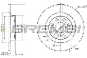 Bremsi CD8658V - DISCO DE FRENO | BRAKE DISCS
