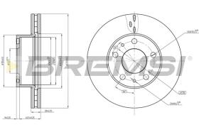 Bremsi CD8659V - DISCO DE FRENO | BRAKE DISCS