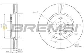 Bremsi CD8684V - DISCO DE FRENO | BRAKE DISCS