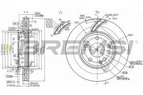 Bremsi CD8760V - DISCO DE FRENO | BRAKE DISCS
