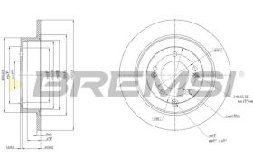 Bremsi CD8772S - DISCO DE FRENO | BRAKE DISCS