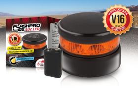 Pool Line 634302 - LUZ EMERGENCIA V16 " FLASHPRO" PILAS