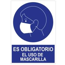 JBM 14813 - POSTER CARTULINA A3 CON 'ES OBLIGATORIO EL USO DE LA MASCAR