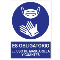 JBM 14814 - POSTER CARTULINA A3 CON 'ES OBLIGATORIO EL USO DE MASCARILL