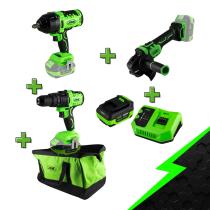  PROMO-ELECTR9 - PROMO ELÉCTRICA: TALADRO + LLAVE IMPACTO + AMOLADORA + BATER