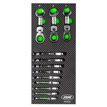 JBM 54032 - MÓDULO DE 12 LLAVES MINI COMBINADAS ARTICULADAS CON TRINQUET