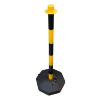 JBM 53940 - POSTE DE PLÁSTICO PARA CADENA  - AMARILLO / NEGRO