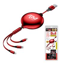 Pool Line 2171 - ***CABLE CARGADOR 'ENROLLABLE' RM CONNECT USB 3 EN 1, CONE
