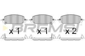 Bremsi BP3807 - PASTILLA DE FRENO | BRAKE PADS