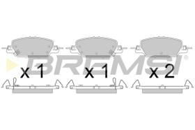 Bremsi BP3808 - PASTILLA DE FRENO | BRAKE PADS