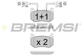 Bremsi BP3816 - PASTILLA DE FRENO | BRAKE PADS