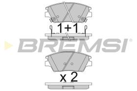 Bremsi BP3837 - PASTILLA DE FRENO | BRAKE PADS