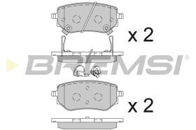Bremsi BP3843 - PASTTILLA DE  FRENO | BRAKE PADS