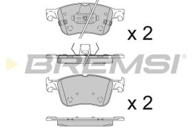 Bremsi BP3847 - PASTTILLA DE  FRENO | BRAKE PADS