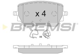 Bremsi BP3850 - PASTILLA DE FRENO | BRAKE PADS