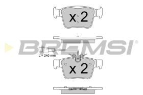 Bremsi BP3870 - PASTTILLA DE  FRENO | BRAKE PADS