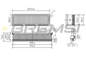 Bremsi FA0113 - FILTRO DE AIRE | AIR FILTER