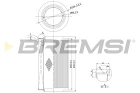 Bremsi FA0115 - FILTRO DE AIRE | AIR FILTER