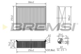 Bremsi FA0119 - FILTRO DE AIRE | AIR FILTER