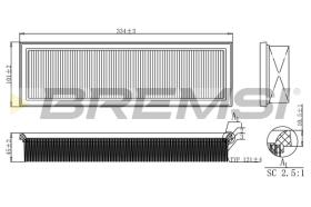 Bremsi FA0121 - FILTRO DE AIRE | AIR FILTER