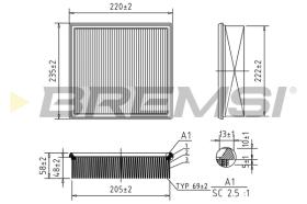 Bremsi FA0123 - FILTRO DE AIRE | AIR FILTER