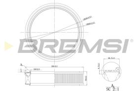 Bremsi FA0126 - FILTRO DE AIRE | AIR FILTER