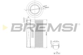 Bremsi FA0128 - FILTRO DE AIRE | AIR FILTER