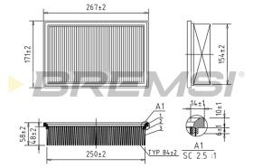 Bremsi FA0130 - FILTRO DE AIRE | AIR FILTER