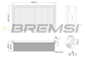 Bremsi FA0131 - FILTRO DE AIRE | AIR FILTER