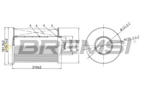 Bremsi FA0204 - FILTRO DE AIRE | AIR FILTER