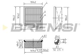 Bremsi FA0205 - FILTRO DE AIRE | AIR FILTER