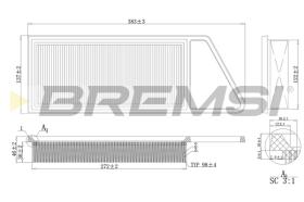 Bremsi FA0211 - FILTRO DE AIRE | AIR FILTER