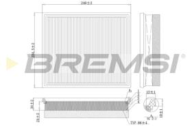 Bremsi FA0213 - FILTRO DE AIRE | AIR FILTER