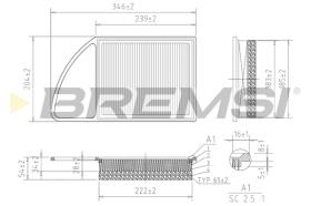 Bremsi FA0216 - FILTRO DE AIRE | AIR FILTER
