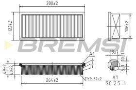 Bremsi FA0219 - FILTRO DE AIRE | AIR FILTER