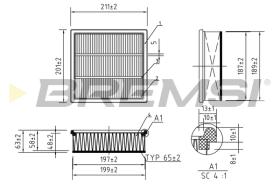 Bremsi FA0221 - FILTRO DE AIRE | AIR FILTER