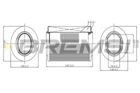 Bremsi FA0526 - FILTRO DE AIRE | AIR FILTER