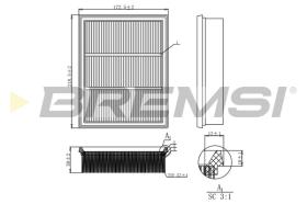 Bremsi FA0527 - FILTRO DE AIRE | AIR FILTER