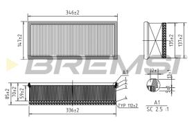 Bremsi FA0531 - FILTRO DE AIRE | AIR FILTER