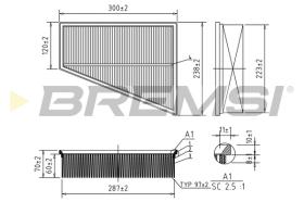 Bremsi FA0532 - FILTRO DE AIRE | AIR FILTER