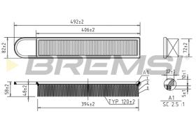 Bremsi FA0533 - FILTRO DE AIRE | AIR FILTER