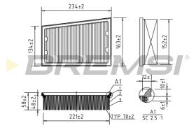 Bremsi FA0535 - FILTRO DE AIRE | AIR FILTER