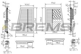 Bremsi FA0536 - FILTRO DE AIRE | AIR FILTER