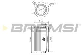 Bremsi FA0545 - FILTRO DE AIRE | AIR FILTER