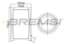 Bremsi FA0546 - FILTRO DE AIRE | AIR FILTER