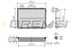 Bremsi FA0550 - FILTRO DE AIRE | AIR FILTER