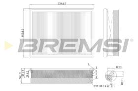 Bremsi FA0557 - FILTRO DE AIRE | AIR FILTER
