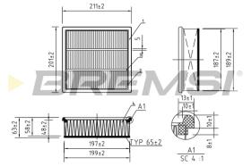 Bremsi FA0563 - FILTRO DE AIRE | AIR FILTER